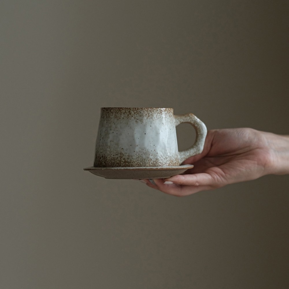 fjall 菱格陶藝杯碟