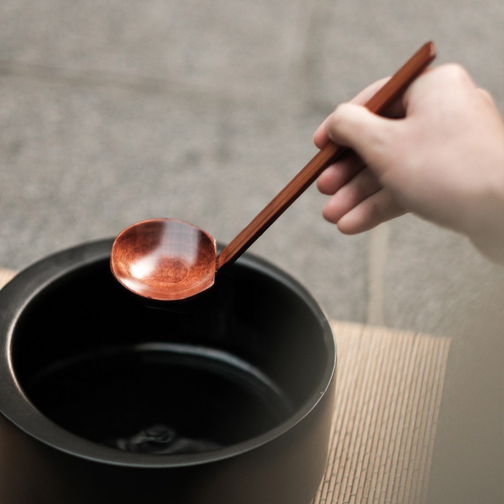 teaktræ 龜甲拉麵勺筷