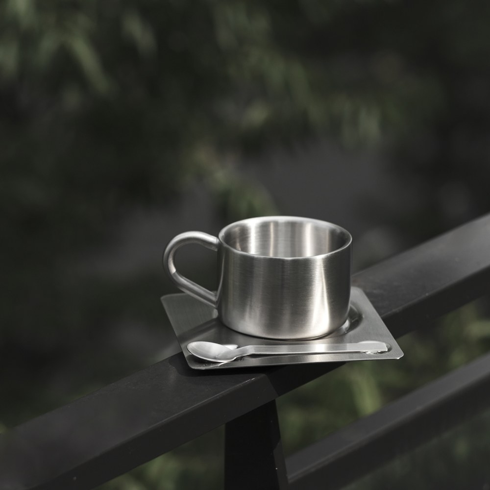 Kafi銀鏡咖啡杯碟