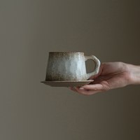 fjall 菱格陶藝杯碟