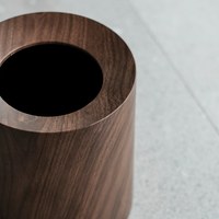 trækorn 胡桃木仿木紋垃圾桶