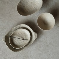 Håndlavet 手捏碗盤