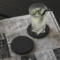 Black 極簡黑板岩杯墊