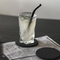 Black 極簡黑板岩杯墊