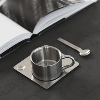 Kafi銀鏡咖啡杯碟