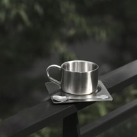 Kafi銀鏡咖啡杯碟