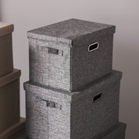 Sølv 天山棉麻收納箱