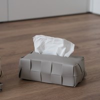 mørk 奶油皮革衛生紙套