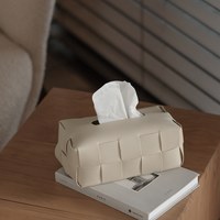 mørk 奶油皮革衛生紙套