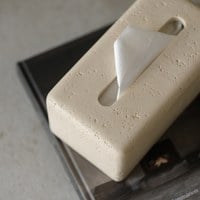 dòng 侘寂洞石面紙盒