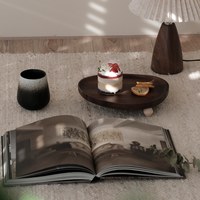 bjerg 山形不規則木頭托盤