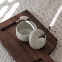 Amoo 日式質樸粗陶燉盅罐