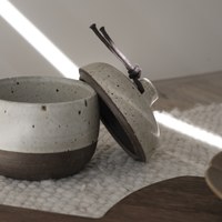 Amoo 日式質樸粗陶燉盅罐