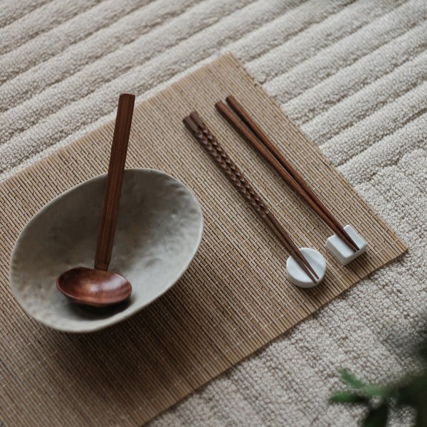 teaktræ 龜甲拉麵勺筷